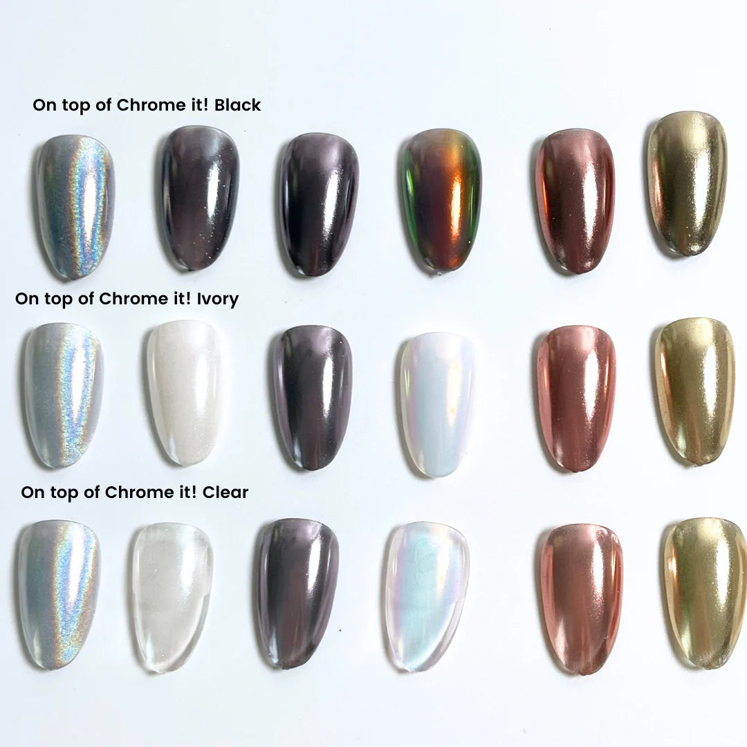 Chrome It! Ivory Non-Wipe Top Gel