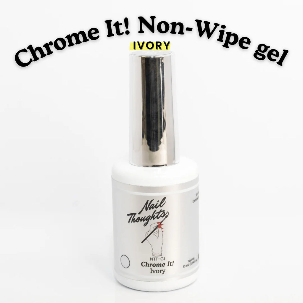 Chrome It! Ivory Non-Wipe Top Gel