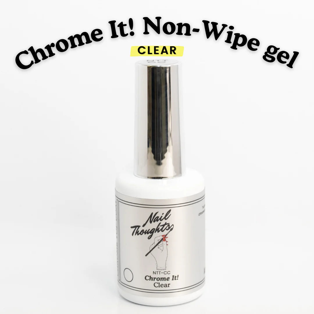 Chrome It! Clear Non-Wipe Top Gel
