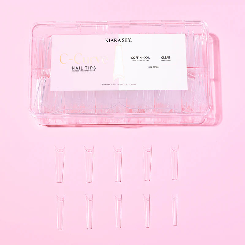 Coffin Nail Tips XXL - Clear