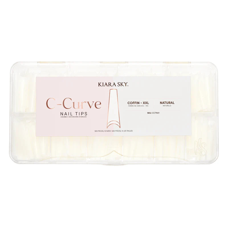 Coffin Nail Tips XXL - Natural