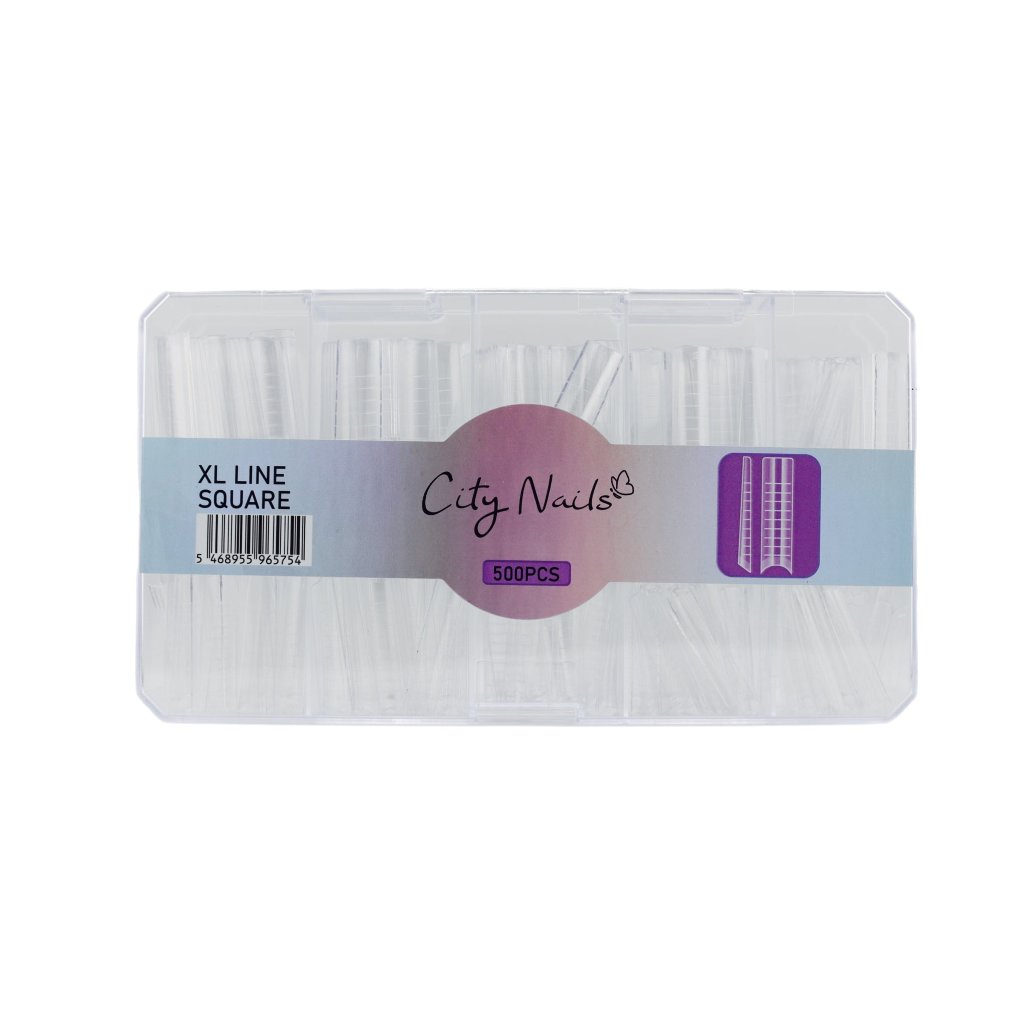 CITY NAILS XL LINE SQUARE 500 PCS