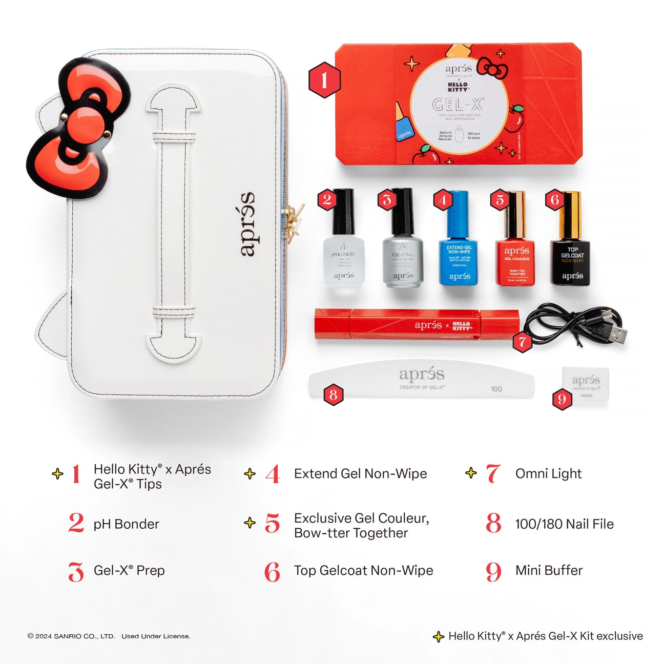 Hello Kitty® x Aprés Gel-X® Nail Extension Kit – CITY NAILS BEAUTY Hello Kitty® x Aprés Gel-X® Nail Extension Kit – CITY NAILS BEAUTY