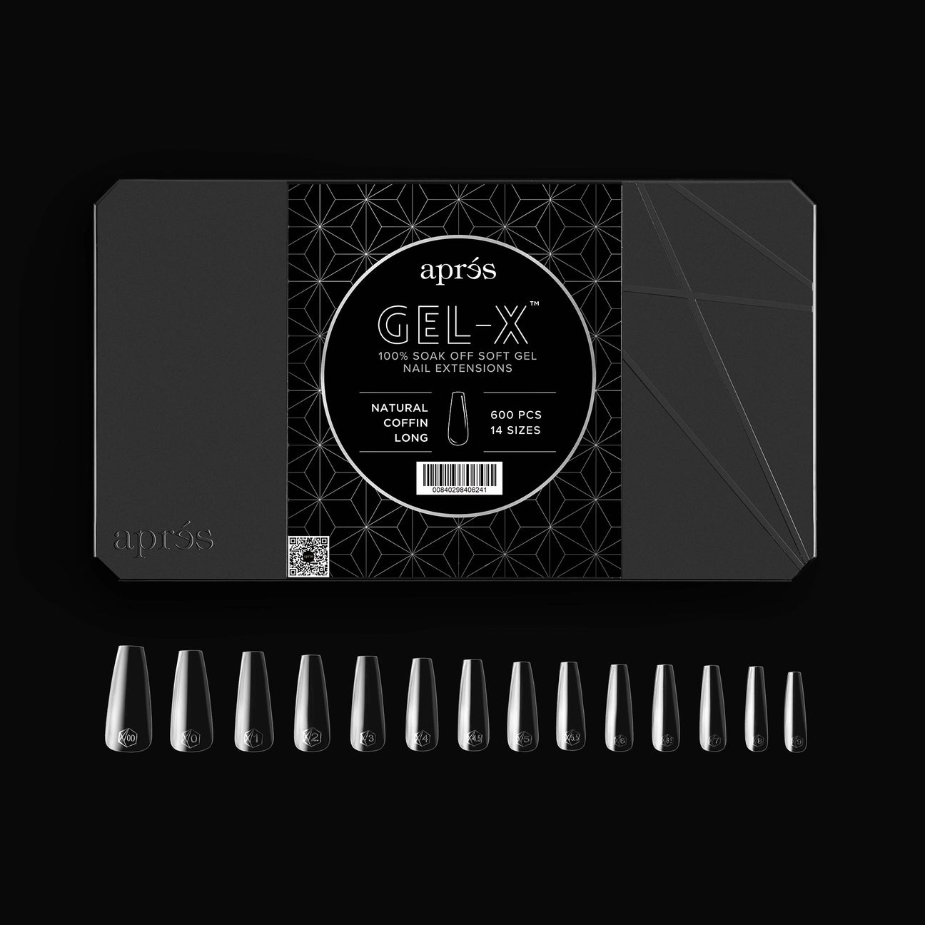 Gel-X® Natural Coffin Long Box of Tips - Pro (600pcs)