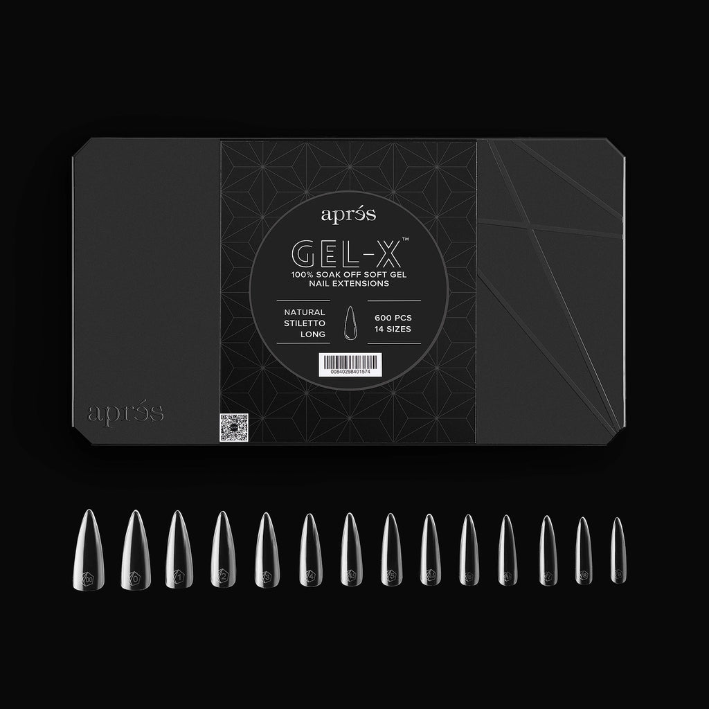Gel-X® Natural Stiletto Long Box of Tips - Pro (600pcs)