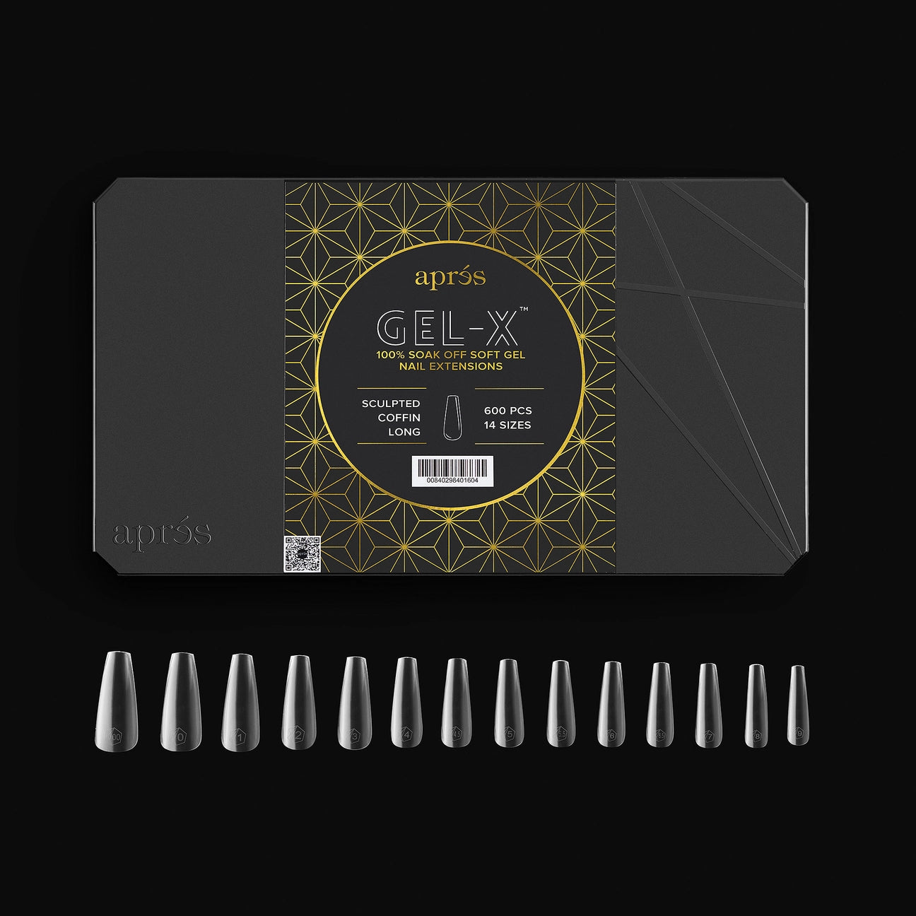 Gel-X® Sculpted Coffin Long Box of Tips - Pro (600pcs)