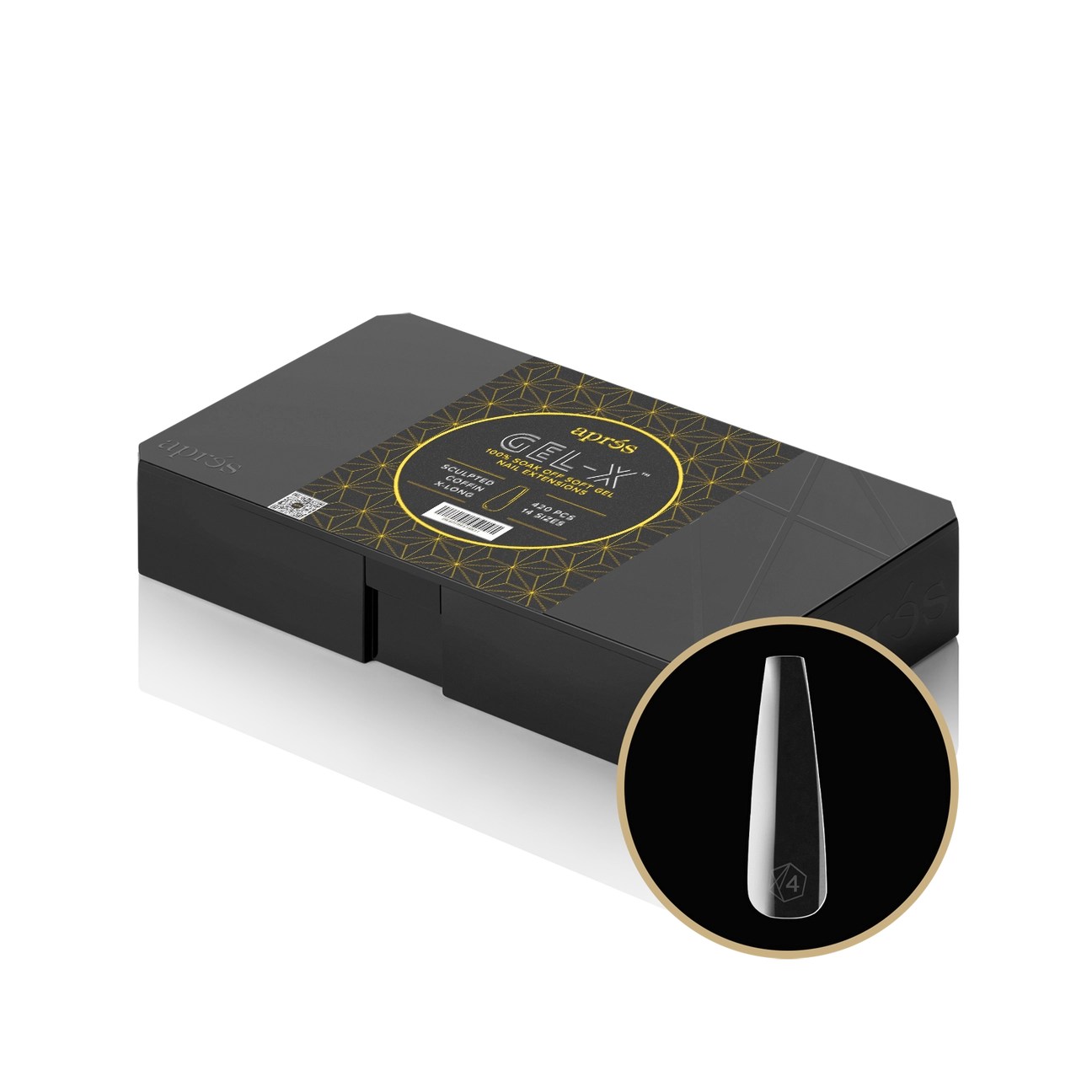 Gel-X® Sculpted Coffin Extra Long Box of Tips - Pro (420pcs)