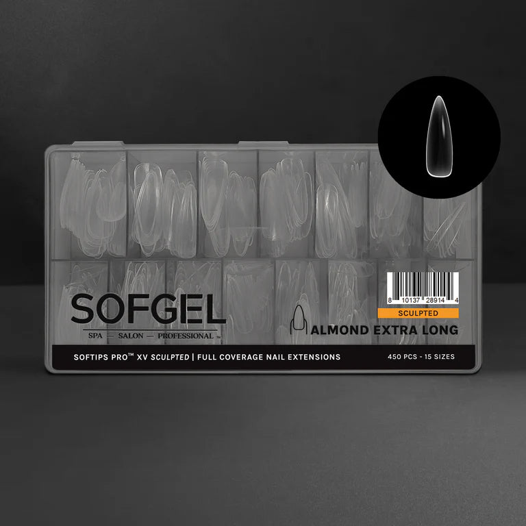 SOFTIPS PRO™ XV SCULPTED - ALMOND EXTRA LONG