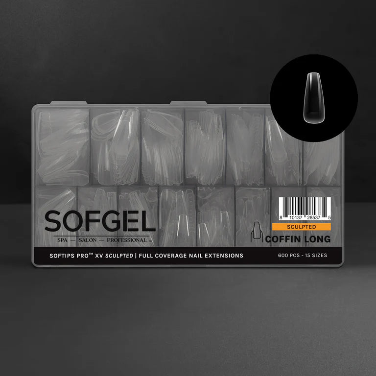 SOFTIPS PRO™ XV SCULPTED - COFFIN LONG
