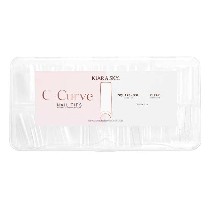 Square Nail Tips XXL - Clear