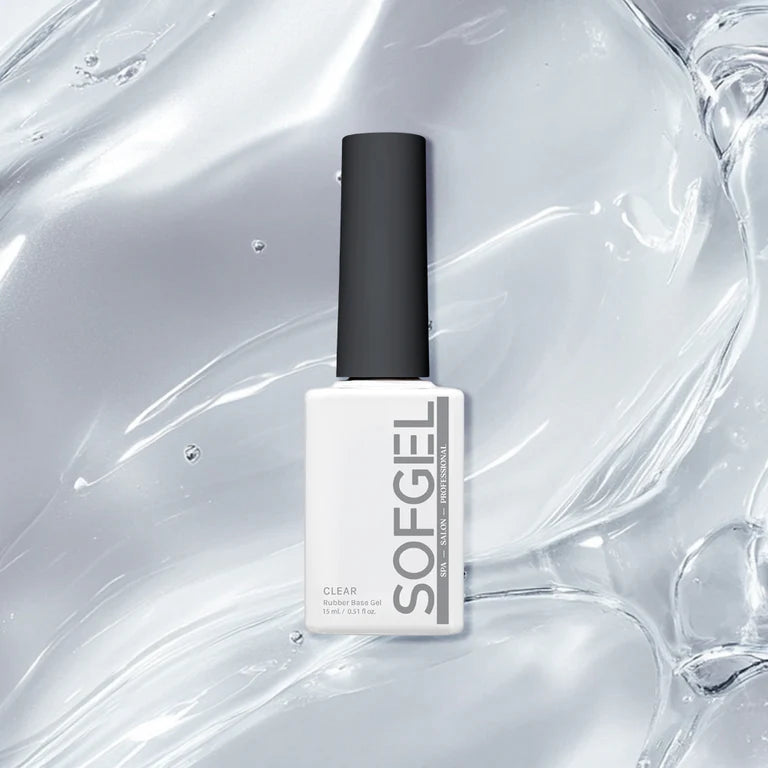 CLEAR Rubber Base Gel - 15ml